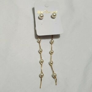 Pearls with 18K Gold Plated Earrings